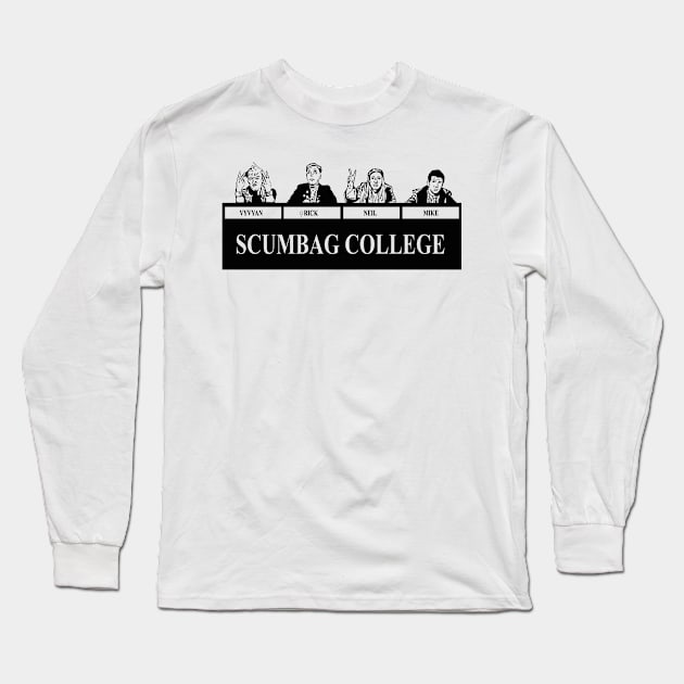 Scumbag College v2 - London Long Sleeve T-Shirt by Meta Cortex